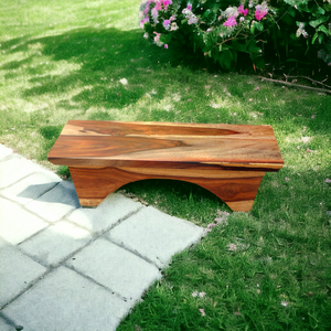 Wooden Prayer/Pooja Table, Altar Table, Meditation & Prayer Shrine, Buddhist Altar, Japanese Table, Zen Altar - Made in India (Layered)