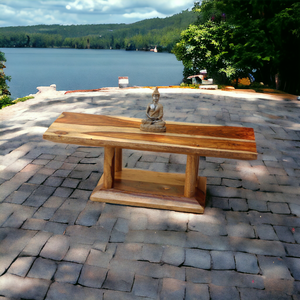 Wooden Prayer/Pooja Table, Altar Table, Meditation & Prayer Shrine, Buddhist Altar, Japanese Table, Zen Altar - Made in India