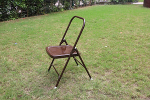 Iyenger Yoga Chair, Backless, Excellent Prop for Yoga Poses for Continuum Body Movement & Enhanced Practice, With Option for Cotton Blankets