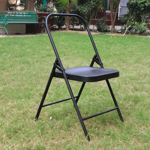 Iyenger Yoga Chair, Backless, Excellent Prop for Yoga Poses for Continuum Body Movement & Enhanced Practice, With Option for Cotton Blankets