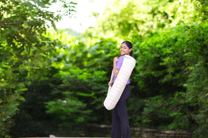 YogaKargha Handmade Upcycled Yoga Mat Bag, Eco-Friendly | Spacious | One-of-a-Kind | Mindfully Made in India