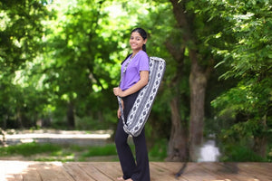 YogaKargha Handmade Upcycled Yoga Mat Bag, Eco-Friendly | Spacious | One-of-a-Kind | Mindfully Made in India