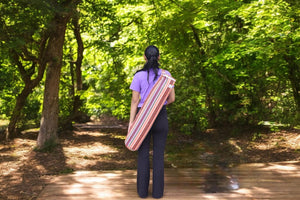 YogaKargha Handmade Upcycled Yoga Mat Bag, Eco-Friendly | Spacious | One-of-a-Kind | Mindfully Made in India