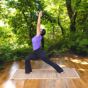 Handwoven Premium Natural Banana Fiber Antiskid Mat for Yoga and Meditation