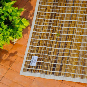 Handwoven Premium Natural Banana Fiber Antiskid Mat for Yoga and Meditation