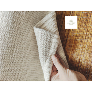 Organic Cotton Yoga Mat | 6mm Thick Weave | Handwoven & Eco-Friendly