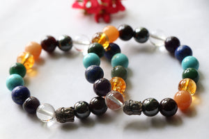 Buddha Chakra Bracelet, Yoga Bracelet, 7 Chakra Bracelet, Gemstone, Chakra Jewelry, Meditation Bracelet, Energy Bracelet, Healing Bracelet