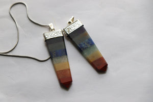 Chakra Pendant, Yoga Pendant, 7 Chakra Pendant, Gemstone, Chakra Jewelry, Meditation Pendant, Energy Pendant, Healing Pendant