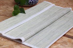 Handwoven Meditation Mat Made with Darbha 'Kusha' Grass Fiber - Color Natural Green - Dharana
