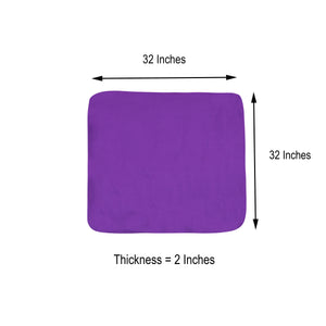 Zabuton Meditation Mat - Kapok Filled - Removable Cotton Cover - Excellent Addon for Meditation Zafu - Made in India - Colors Available