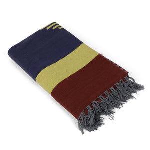 Large Yoga Mat 6x 4 feet for Yoga, Pilates, Fitness, and Meditation - (Handwoven Area Rug, Mat, Dhurrie, Handspun Cotton Rug)