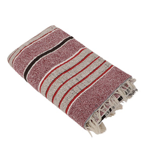 Large Yoga Mat 6x 4 feet for Yoga, Pilates, Fitness, and Meditation - (Handwoven Area Rug, Mat, Dhurrie, Handspun Cotton Rug)