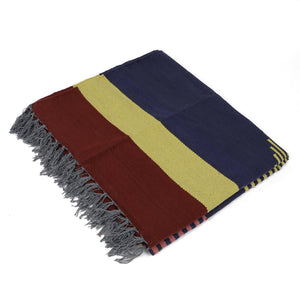 Large Yoga Mat 6x 4 feet for Yoga, Pilates, Fitness, and Meditation - (Handwoven Area Rug, Mat, Dhurrie, Handspun Cotton Rug)