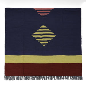 Large Yoga Mat 6x 4 feet for Yoga, Pilates, Fitness, and Meditation - (Handwoven Area Rug, Mat, Dhurrie, Handspun Cotton Rug)