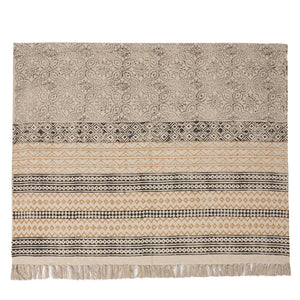 6x 4 feet Area Rug - Hand Block Mat for Yoga, Pilates, Fitness, and Meditation - (Handwoven Area Rug, Mat, Dhurrie, Hand Block-Printed Rug)