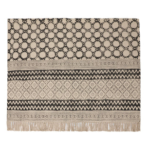 6x 4 feet Area Rug - Hand Block Mat for Yoga, Pilates, Fitness, and Meditation - (Handwoven Area Rug, Mat, Dhurrie, Hand Block-Printed Rug)