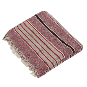 Large Yoga Mat 6x 4 feet for Yoga, Pilates, Fitness, and Meditation - (Handwoven Area Rug, Mat, Dhurrie, Handspun Cotton Rug)