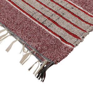 Large Yoga Mat 6x 4 feet for Yoga, Pilates, Fitness, and Meditation - (Handwoven Area Rug, Mat, Dhurrie, Handspun Cotton Rug)