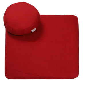 AbhinehKrafts Meditation Set - Combo of Zabuton Meditation Mat & Zafu Meditation Cushion - Yoga Support Pillow, Meditation Pillow (Solid)