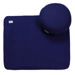 AbhinehKrafts Meditation Set - Combo of Zabuton Meditation Mat & Zafu Meditation Cushion - Yoga Support Pillow, Meditation Pillow (Solid)