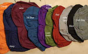 Crescent Yoga/Meditation Cushion–Crescent Yoga Pillow| Zippered Organic Cotton Cover/Liner|Carrying Handle - Color Options - Filling Options