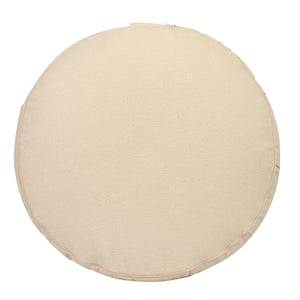 Yoga Meditation Cushion - 16 Inch Extra Large - Istanbul | Handmade Round Zafu Pillow |Zipped Cover |Washable| Portable - Filling Options