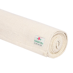 Organic Cotton Yoga Mat | 6mm Thick Weave | Handwoven & Eco-Friendly