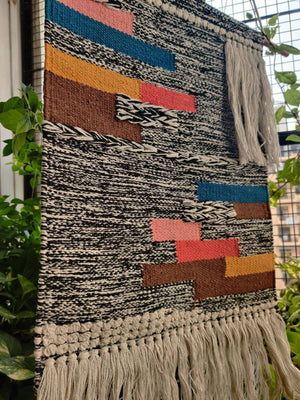 Handwoven wall rug