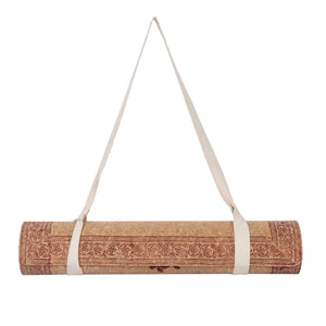 Hand Block Printed Cork Yoga Mat – Garden of Five Senses