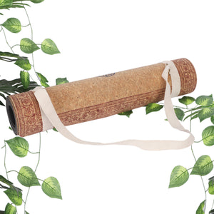 Hand Block Printed Cork Yoga Mat – Garden of Five Senses