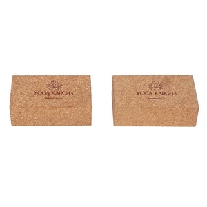 Yoga/Exercise/Fitness Cork Yoga Blocks Set - Made in India by YogaKargha