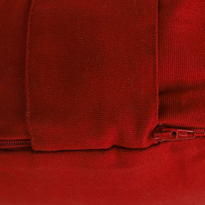 Yoga Meditation Cushion - 16 Inch Extra Large - Rome | Handmade Round Zafu Pillow |Zipped Cover |Washable| Portable - Filling Options