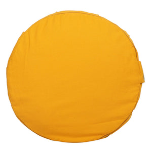 Yoga Meditation Cushion - 16 Inch Extra Large - Venice | Handmade Round Zafu Pillow |Zipped Cover |Washable| Portable - Filling Options