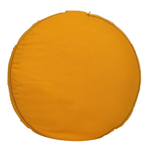 Yoga Meditation Cushion - 16 Inch Extra Large - Stockholm | Handmade Round Zafu Pillow |Zipped Cover |Washable| Portable - Filling Options