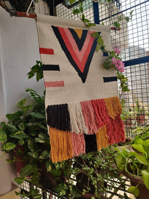 Handwoven wall rug
