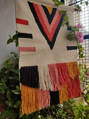 Handwoven wall rug