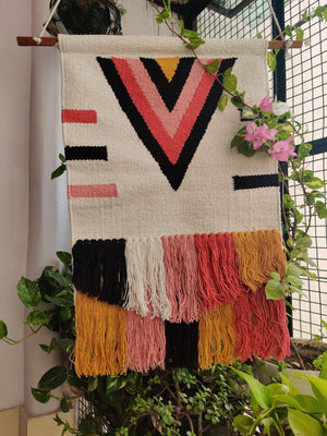 Handwoven wall rug