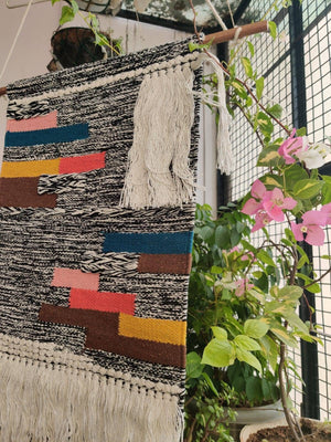 Handwoven wall rug