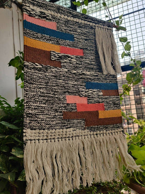 Handwoven wall rug