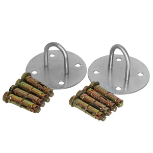 Cotton Yoga Ropes with Wall Hooks - Set of Two Ropes