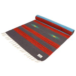 YogaKargha Cotton Handwoven Mat for Yoga, Pilates, Fitness, Prayer, Meditation or Home Decor - Kyoto