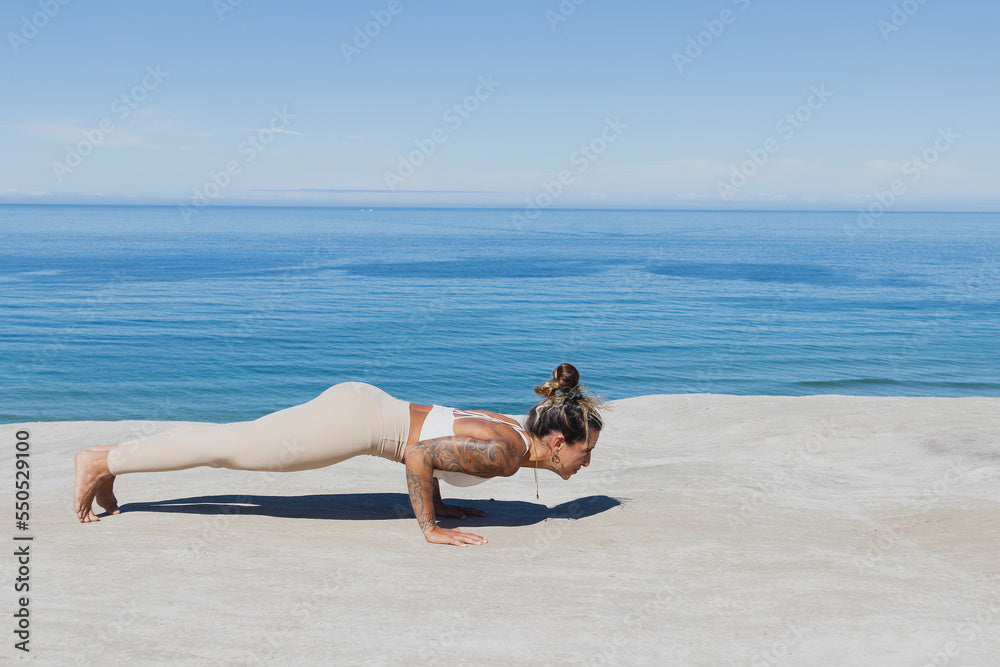 Chaturanga Dandasana Four Limbed Staff Pose Recreation Workout Pose Photo  Background And Picture For Free Download - Pngtree