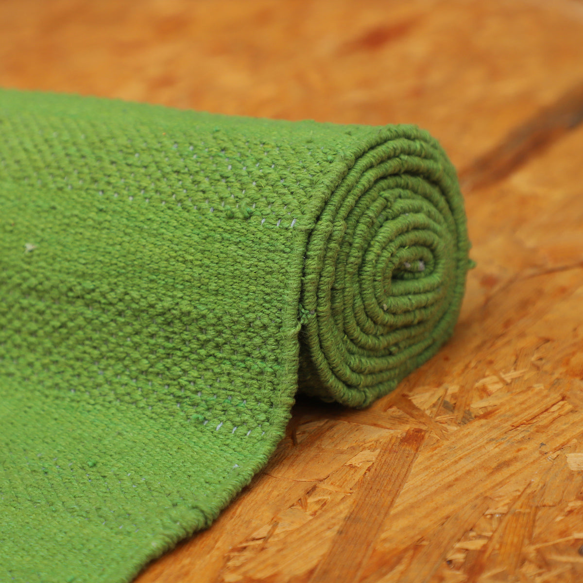 Organic Cotton Amrit Yoga Mat - Handwoven • Machine Washable • Optional Anti-Skid Backing
