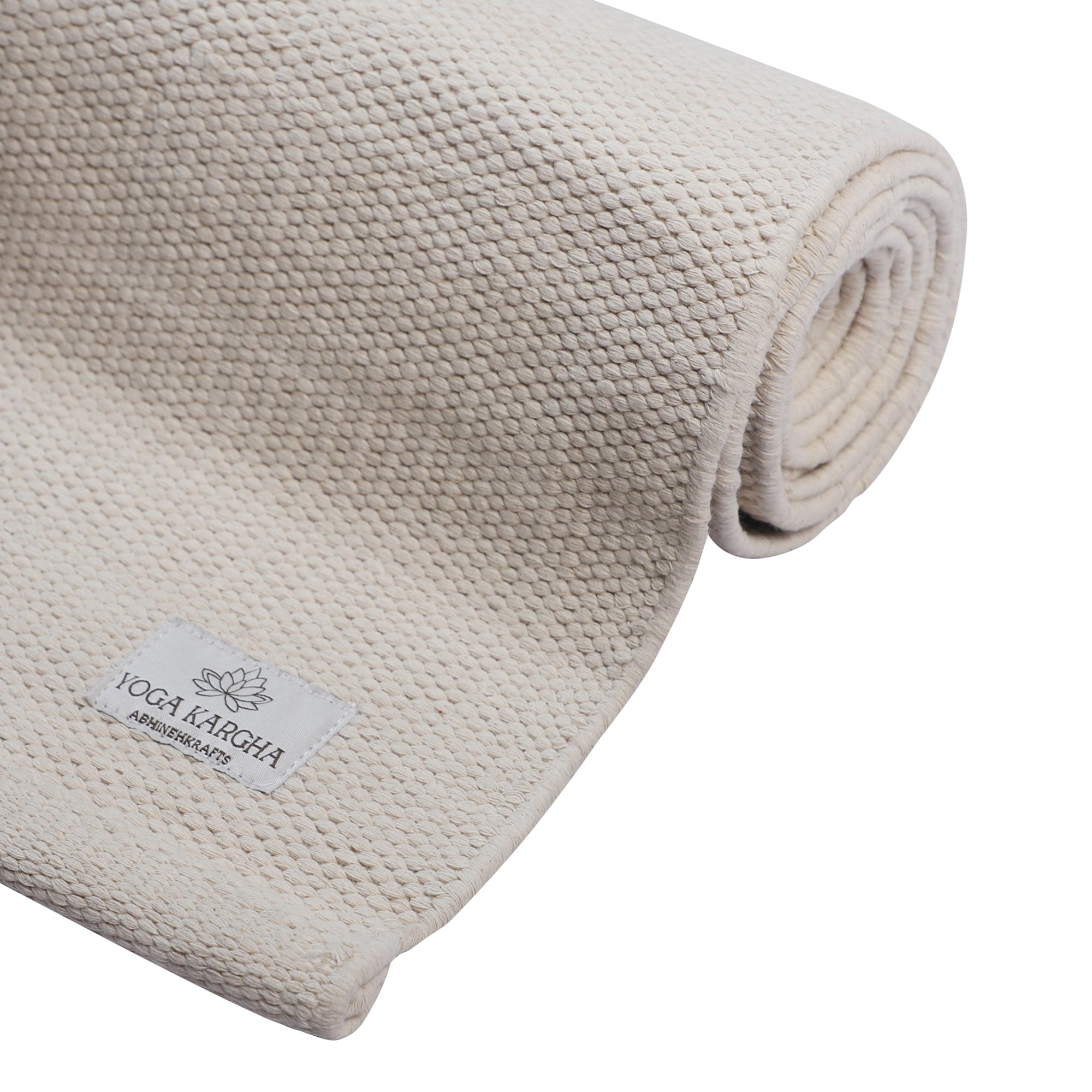 Natural Cotton Undyed Anti Skid Yoga Mat