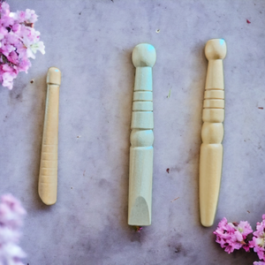 Acupressure/Massage Portable Wooden Jimmy - Set of Three