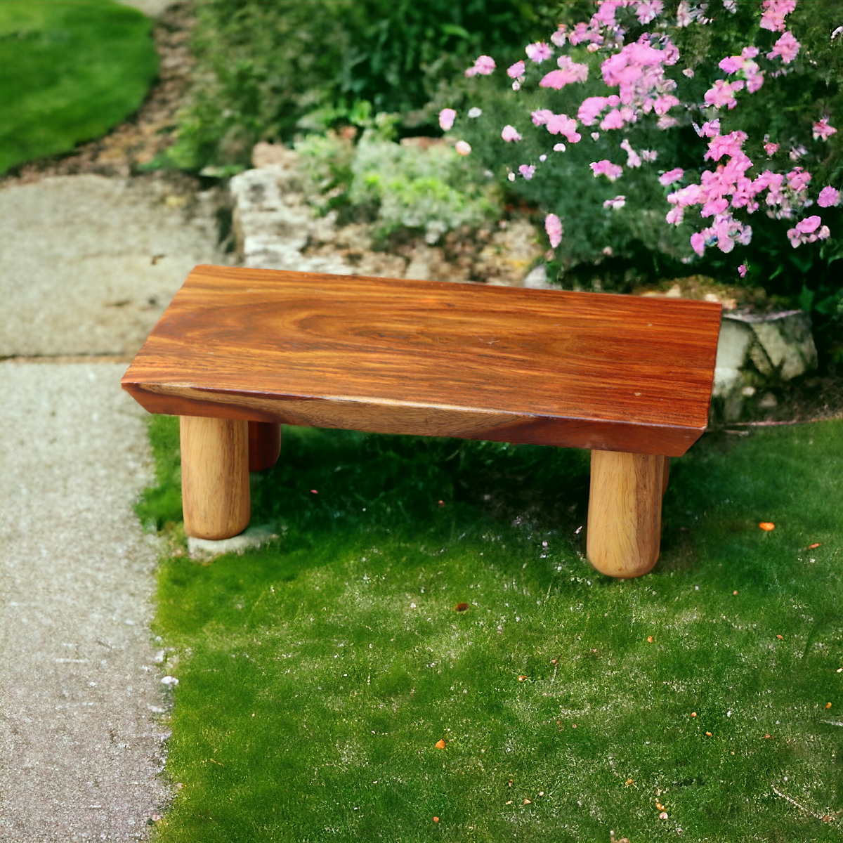 Wooden Prayer/Pooja Table, Altar Table, Meditation & Prayer Shrine, Buddhist Altar, Japanese Table, Zen Altar - Made in India (Layered)