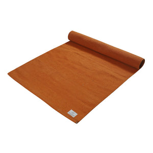 YogaKargha Organic Cotton Handwoven Mat for Yoga, Pilates, Fitness, Prayer, Meditation or Home Decor - Carrot