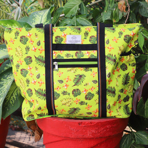 Handmade Upcycled Yoga Mat Bag Made With Upcycled Handwoven Fabric - Nature