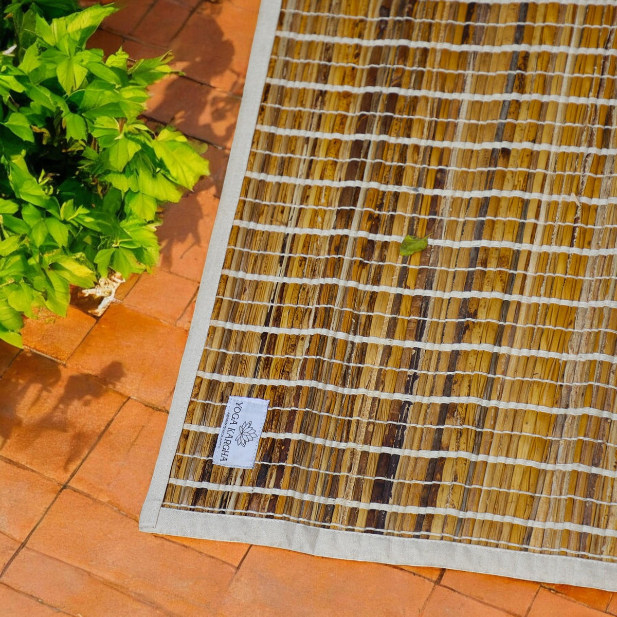 Handwoven Premium Natural Banana Fiber Antiskid Mat for Yoga and Meditation