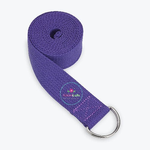 Handwoven Cotton, D Ring Yoga Belt/Strap - Multiple Color
